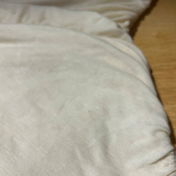 Womens Agolde Cream Ruched Ester Twist Sleeveless Tank Top M - Picture 11 of 13